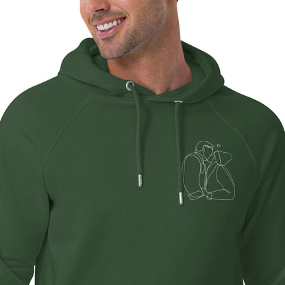 Custom Organic Hoodie - Heart Art