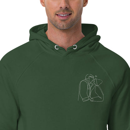 Custom Organic Hoodie - Heart Art